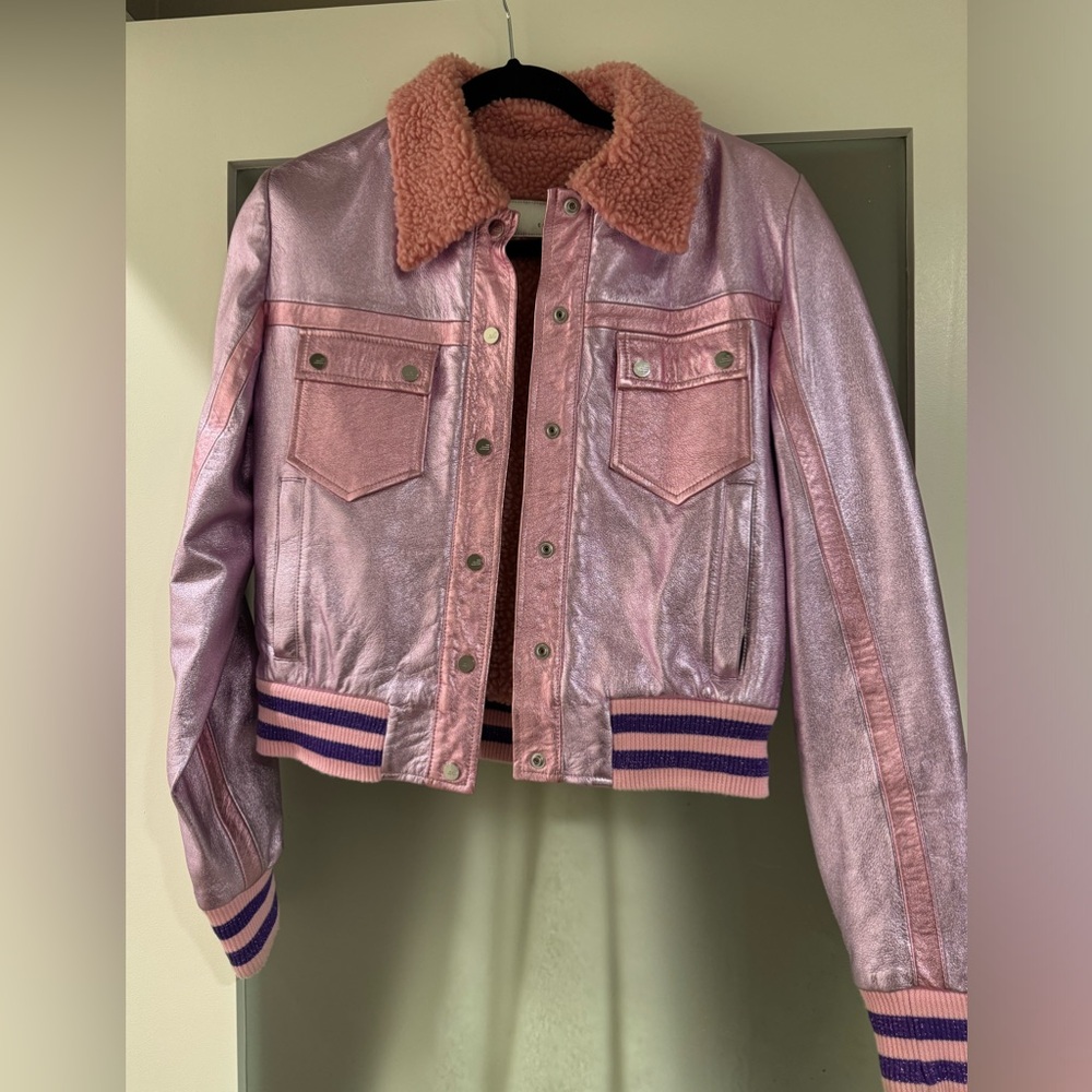 The mighty company leather jacket, sold out, XS